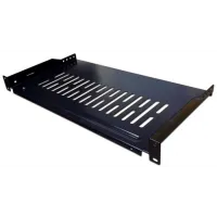 Полка стационарная для приборов Lanmaster TWT-CB-SFBF150-1U/18 1U нагр.:18кг. 19" черный (упак.:1шт)