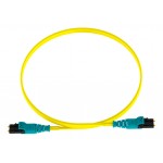 Патч-корд Panduit F92ELQ1Q1SNM003 2x9/125 OS1/OS2 LC push-pull-LC push-pull 3м LSZH желтый
