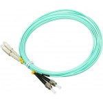 Патч-корд Lanmaster LAN-2SC-2ST/OM3-3.0 2x50/125 OM3 SC дуплекс-2ST 3м LSZH зеленый