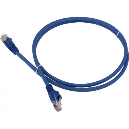 Патч-корд Lanmaster LAN-PC45/U6-2.0-BL UTP RJ-45 вил.-вилка RJ-45 кат.6 2м синий LSZH (уп.:1шт)