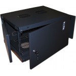 Шкаф коммутационный Lanmaster (TWT-CBWNM-12U-6X6-BK) настенный 12U 600x600мм пер.дв.металл черный