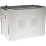 Шкаф коммутационный Lanmaster (TWT-CBWPG-9U-6X6-GY) настенный 9U 600x600мм пер.дв.стекл 60кг серый 502мм