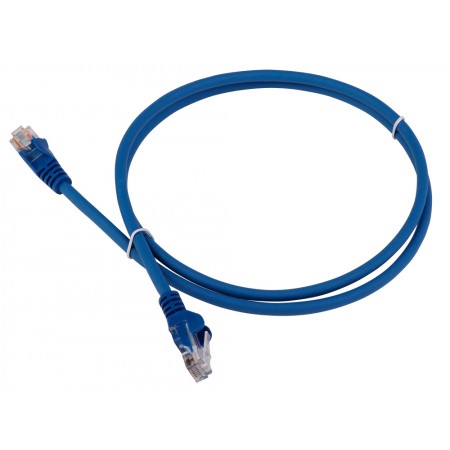 Патч-корд Lanmaster LAN-PC45/U5E-1.5-BL UTP RJ-45 вил.-вилка RJ-45 кат.5E 1.5м синий LSZH