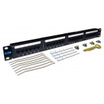 Патч-панель Lanmaster TWT-PP24UTP 19" 1U 24xRJ45 кат.5e UTP