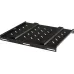 Полка стационарная Lanmaster TWT-CBB-S4-10/100 1U нагр.:100кг. 19" 730мм черный (упак.:1шт)