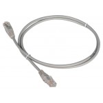 Патч-корд Lanmaster TWT-45-45-1.5-GY UTP RJ-45 вил.-вилка RJ-45 кат.5E 1.5м серый ПВХ (уп.:1шт)