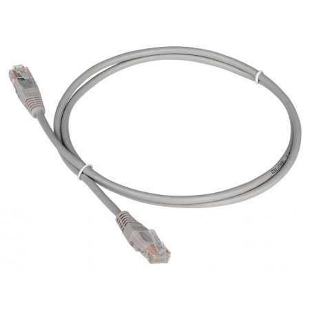 Патч-корд Lanmaster TWT-45-45-1.5-GY UTP RJ-45 вил.-вилка RJ-45 кат.5E 1.5м серый ПВХ (уп.:1шт)