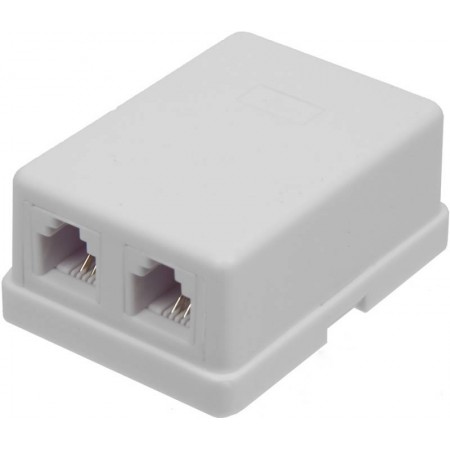 Розетка Lanmaster TWT-SS2-1212-WH телеф.RJ12 бел. (упак.:1шт)