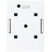 Розетка Lanmaster TWT-SM1-45-WHRJ45 1 кат.5E бел. (упак.:1шт)
