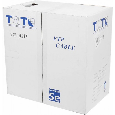 Кабель информационный Lanmaster TWT-5EFTP кат.5E F/UTP 4 парыX24AWG PVC внутренний 305м серый