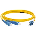 Патч-корд Lanmaster LAN-2LC-2SC/SU-2.0 2x9/125 OS1/OS2 LC дуплекс-SC дуплекс 2м LSZH желтый