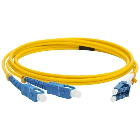 Патч-корд Lanmaster LAN-2LC-2SC/SU-2.0 2x9/125 OS1/OS2 LC дуплекс-SC дуплекс 2м LSZH желтый