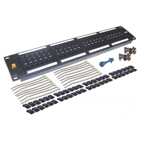 Патч-панель Lanmaster LAN-PPL48U5E 19" 2U 48xRJ45 кат.5e UTP
