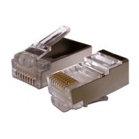 Коннектор Lanmaster (TWT-PL45/S-8P8C-6) STP кат.6 RJ45 с защитным колпачком (упак.:100шт)