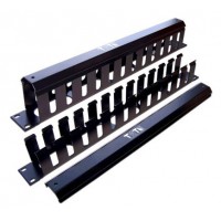 Кабельный органайзер Горизонтальный Lanmaster TWT-ORG/CV-2U односторонний пальцы 2U шир.:19"