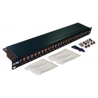 Патч-панель Lanmaster TWT-PP24STP 19" 1U 24xRJ45 кат.5e FTP