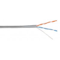 Кабель информационный Lanmaster NM-UTP5E2PR-CU кат.5E U/UTP 2 пары PVC внутренний 305м серый