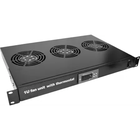 Блок 3-х вентиляторов TWT (TWT-CBB-FANB3-RACK-T) 19". с подшипниками. с термостатом. 1U