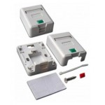 Коробка Lanmaster LAN-SA1/S-WH настенная 48x65x27мм крышка RJ45