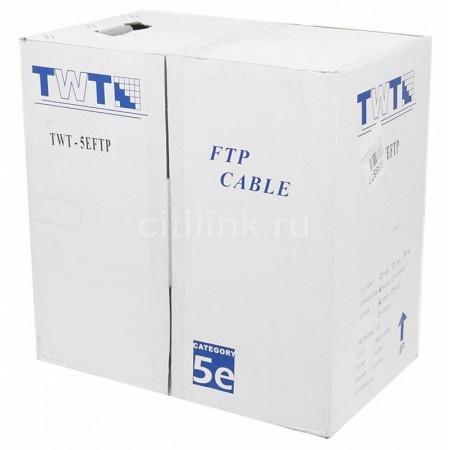Кабель информационный Lanmaster TWT-5EFTP-OUT кат.5E F/UTP 4 парыX24AWG PE внешний 305м черный