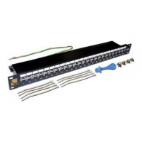 Патч-панель Lanmaster LAN-PPL24S6 19" 1U 24xRJ45 кат.6 FTP