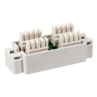 Адаптер Lanmaster TWT-CN110UTP5E проходн. бел. (упак.:1шт)