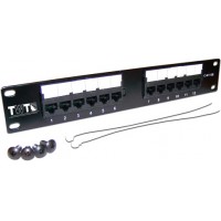 Патч-панель Lanmaster TWT-PP12UTP-10 1U 12x кат.5e UTP
