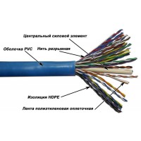 Кабель информационный Lanmaster TWT-5EUTP25 кат.5E UTP 25 пар 0.47AWG PVC 305м синий Кабель информационный Lanmaster TWT-5EUTP25 кат.5E UTP 25 пар 0.47AWG PVC 305м синий