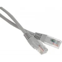 Патч-корд Lanmaster TWT-45-45-1.0-GY UTP RJ-45 вил.-вилка RJ-45 кат.5E 1м серый ПВХ (уп.:1шт)