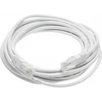 Патч-корд Lanmaster TWT-45-45-5.0-WH UTP RJ-45 вил.-вилка RJ-45 кат.5E 5м белый ПВХ (уп.:1шт)