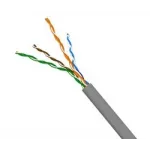 Кабель информационный Lanmaster NM-FTP5E4PR-CCA кат.5E F/UTP 4 парыX24AWG PVC внутренний 305м серый