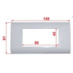 Накладка Lanmaster (LAN-FR45x90-WH) Накладка Lanmaster (LAN-FR45x90-WH)