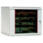 Шкаф коммутационный ЦМО (ШРН-15.650) настенный 15U 600x650мм пер.дв.стекл несъемн.бок.пан. 100кг серый 605мм 26.6кг 180град. 766мм