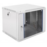 Шкаф коммутационный ЦМО ШРН-ЭКОНОМ (ШРН-Э-9.500) настенный 9U 600x520мм пер.дв.стекл 75кг серый 470мм 17.6кг 180град. 480мм