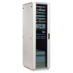 Шкаф серверный ЦМО (ШТК-М-47.6.8-1ААА) напольный 47U 600x800мм пер.дв.стекл задн.дв.стал.лист 2 бок.пан. направл.под закл.гайки 1010кг серый 655мм 116.2кг 180град. 2250мм