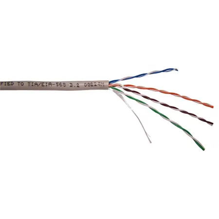 Кабель информационный Lanmaster TWT-5EUTP-LSZH кат.5E U/UTP 4 парыX24AWG LSZH внутренний 305м белый