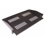 Полка стационарная Lanmaster TWT-CB-SF300-2U/60 2U нагр.:60кг. 19" 300мм черный (упак.:1шт)
