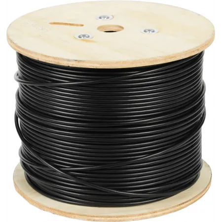 Кабель информационный Lanmaster LAN-5EFTP-OUT кат.5E F/UTP 4 парыX24AWG PE внешний 305м черный