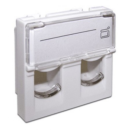Вставка Lanmaster LAN-SIP-24L-WH Keystone белый Вставка Lanmaster LAN-SIP-24L-WH Keystone белый