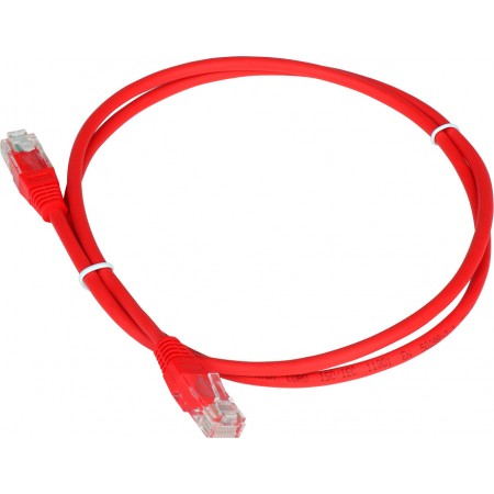 Патч-корд Lanmaster TWT-45-45-2.0-RD UTP RJ-45 вил.-вилка RJ-45 кат.5E 2м красный ПВХ (уп.:1шт)