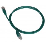 Патч-корд Lanmaster TWT-45-45-1.0-GN UTP RJ-45 вил.-вилка RJ-45 кат.5E 1м зеленый ПВХ (уп.:1шт)