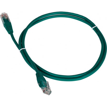Кабель Патч-корд Lanmaster UTP TWT-45-45-2.0-GN вилка RJ-45-вилка RJ-45 кат.5е 2м зеленый ПВХ (уп.:1шт)