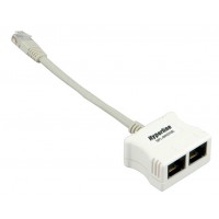 Адаптер Hyperline (SPL-YT4-E2-E2) белый (упак.:1шт)