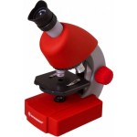 Микроскоп Bresser Junior 70122 монокуляр 40-640x на 3 объектива красный