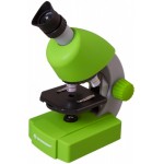 Микроскоп Bresser Junior 70124 монокуляр 40-640x на 3 объектива зеленый