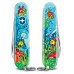 Нож перочинный Victorinox My First Victorinox Dolphin Edition (0.2373.E1) 84мм 9функц. голубой/рисунок карт.коробка