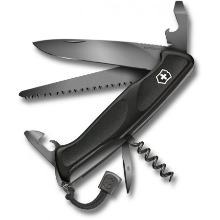 Нож перочинный Victorinox RangerGrip Onyx (0.9563.C31P) 130мм 12функц. черный подар.коробка