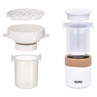 Термос Thermos JBS-360 0.36л. бежевый/белый с чехлом (135223)