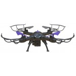 Квадрокоптер Hiper HQC-0003 Falcon X FPV 0.3Mpix VGA WiFi ПДУ черный/фиолетовый
