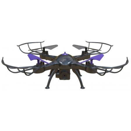Квадрокоптер Hiper HQC-0003 Falcon X FPV 0.3Mpix VGA WiFi ПДУ черный/фиолетовый
